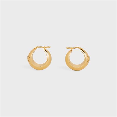 celine hoop earring|bon marche earrings.